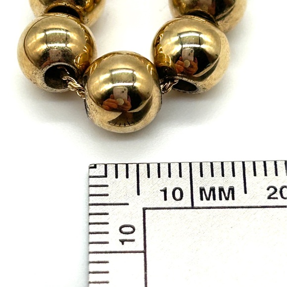 NWT Ralph Lauren Dangle Earrings & Gold Tone Graduated Bead Toggle Necklace 17" - Picture 14 of 15